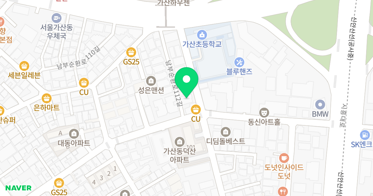 아이캐슬 위치 지도 - 서울특별시 금천구 남부순환로 1304-22