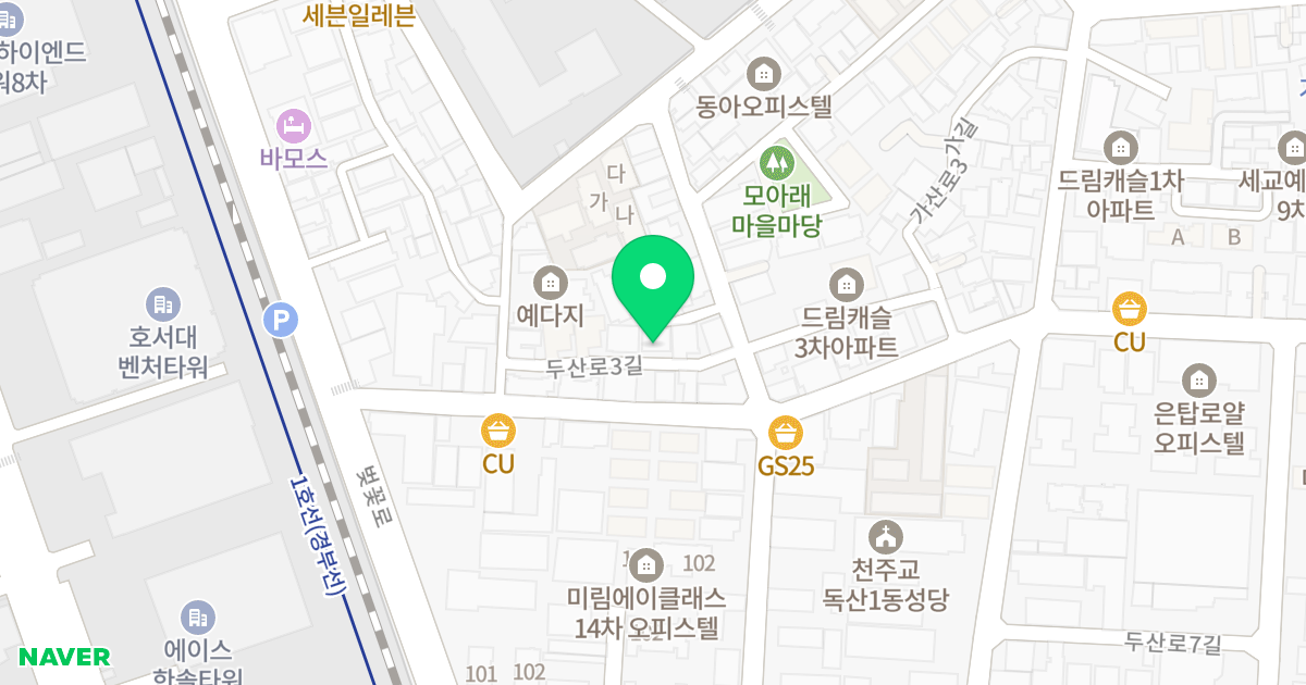 The Nest 위치 지도 - 서울특별시 금천구 두산로3길 39-8