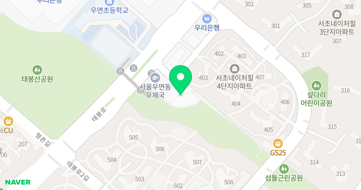 (728) 위치 지도 - 서울특별시 서초구 태봉로 60
