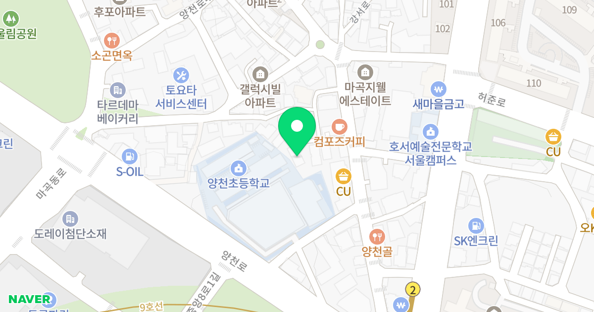 마곡파크뷰에이동 위치 지도 - 서울특별시 강서구 양천로49길 39-45