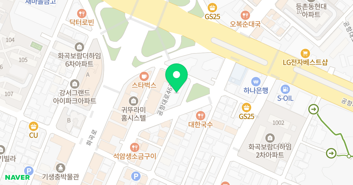 강서 동도센트리움 위치 지도 - 서울특별시 강서구 공항대로46길 28