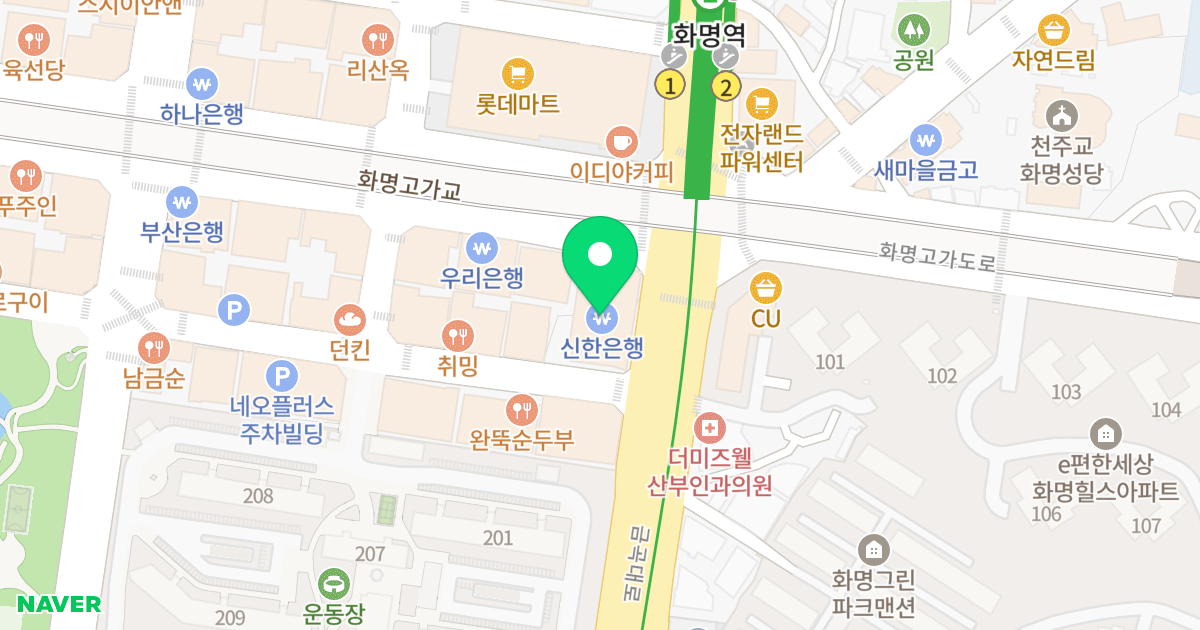 삼한골든뷰 위치 지도 - 부산광역시 북구 금곡대로 287