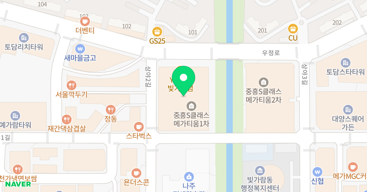 중흥에스-클래스메가티움1차 위치 지도 - 전라남도 나주시 상야2길 7