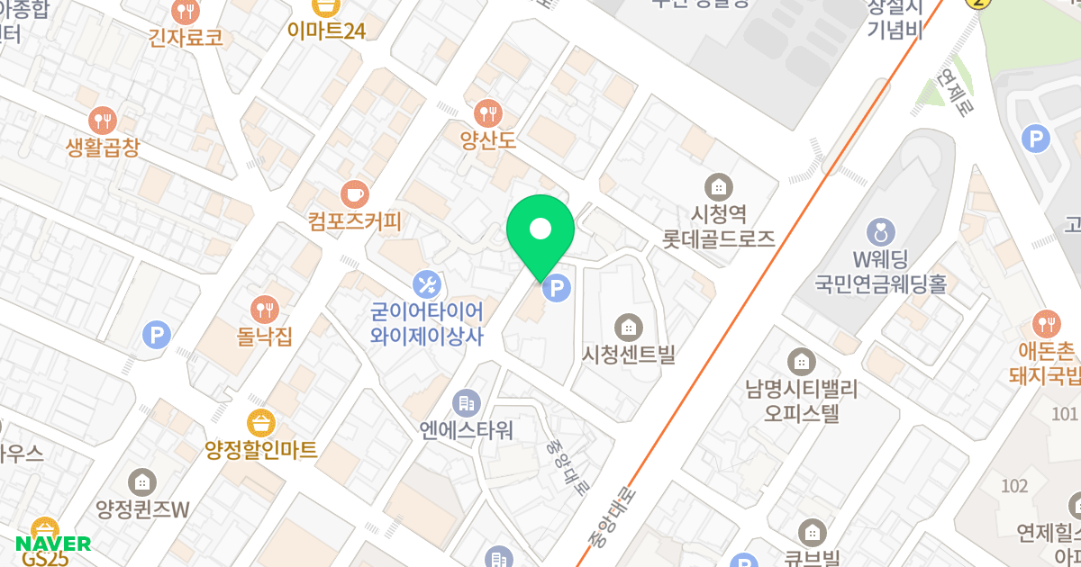 에메랄드오피스텔 위치 지도 - 부산광역시 부산진구 진연로9번길 27