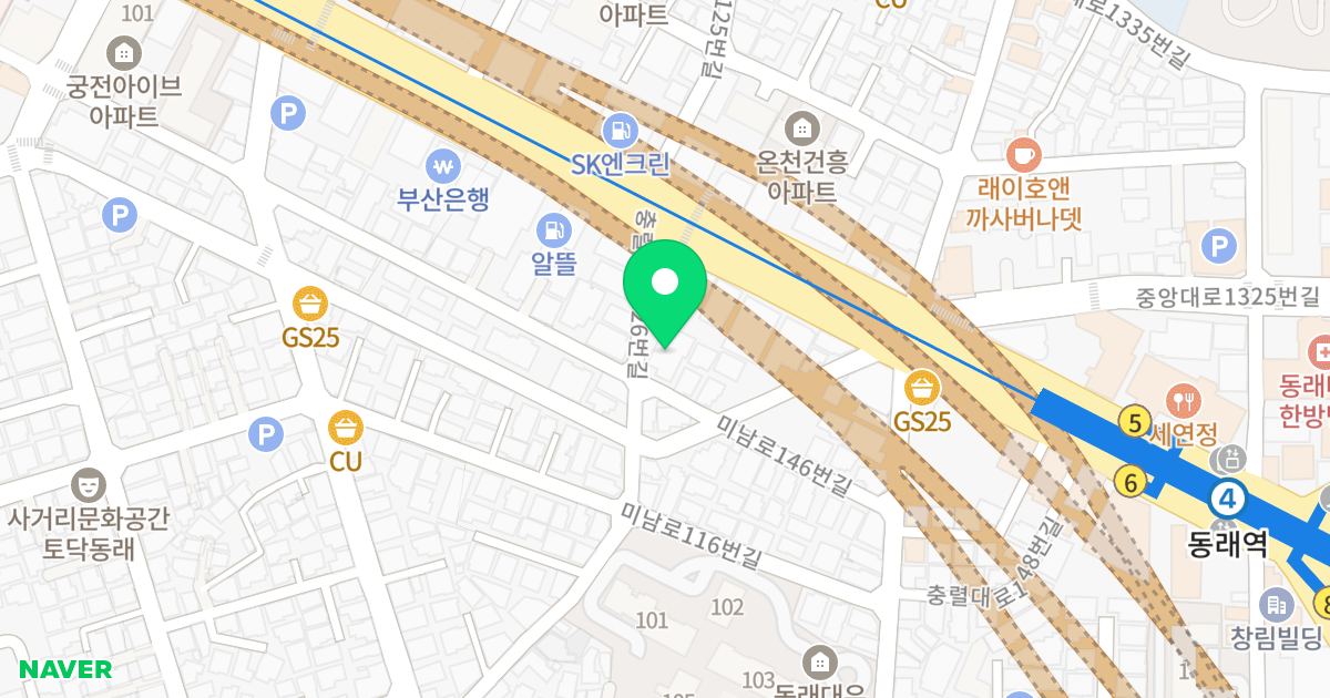 (1442-4) 위치 지도 - 부산광역시 동래구 충렬대로126번길 9