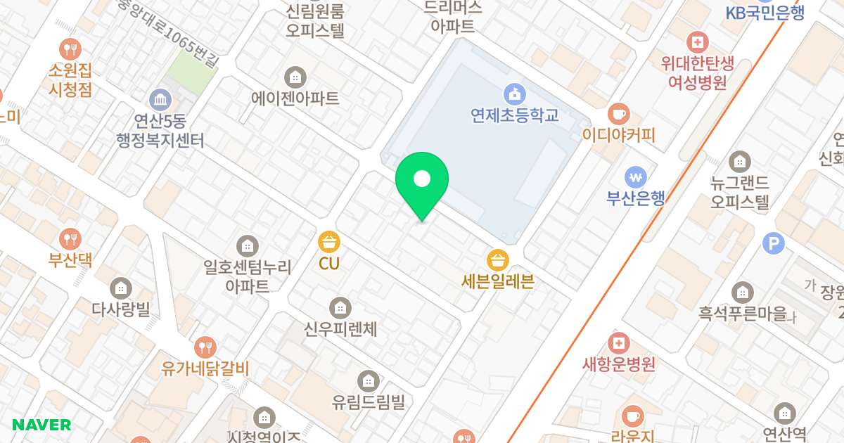골든타운 위치 지도 - 부산광역시 연제구