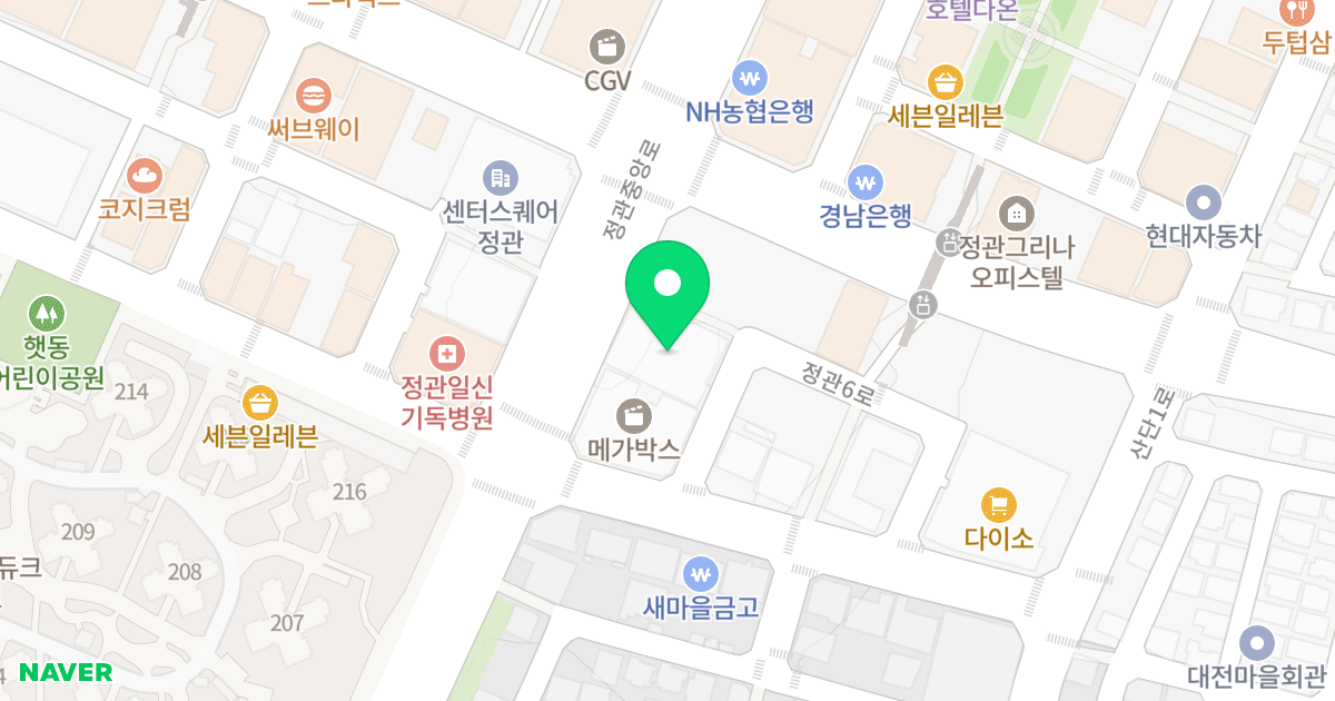 정관세정웰메이드시티 위치 지도 - 부산광역시 기장군 정관읍 정관중앙로 30