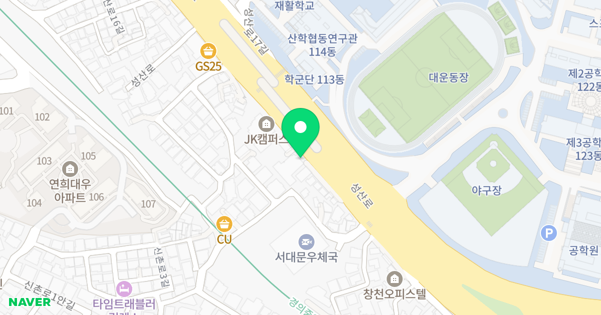 경선파인 오피스텔 위치 지도 - 서울특별시 서대문구 성산로 398