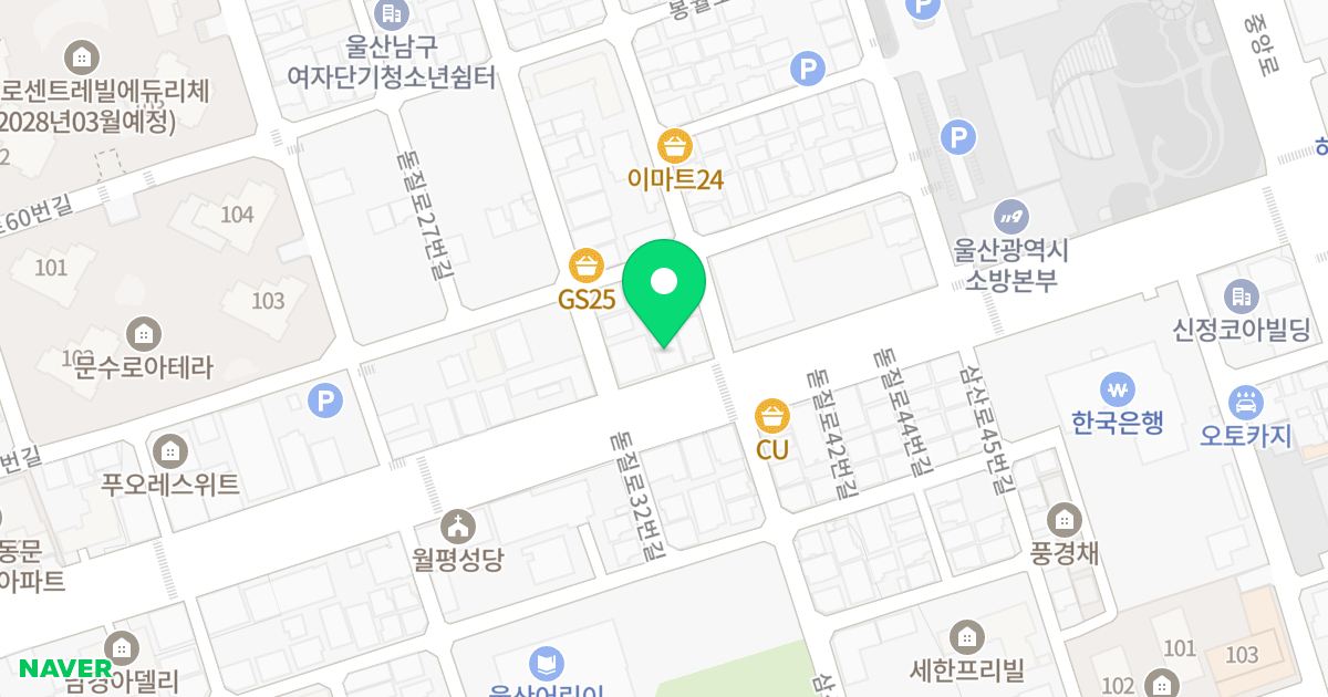 대성오피스텔 위치 지도 - 울산광역시 남구 돋질로 35