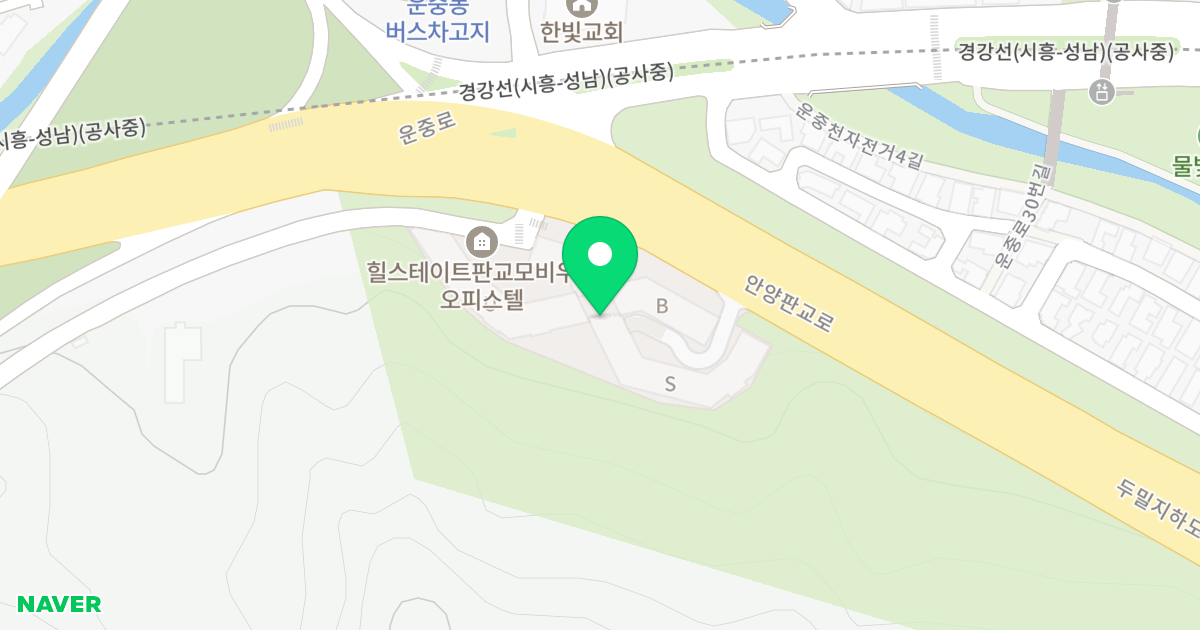 힐스테이트 판교 모비우스 위치 지도 - 경기도 성남시 분당구 석운로 440