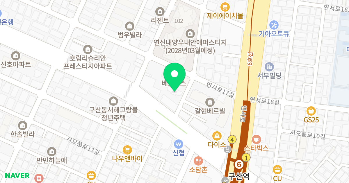 플라잉캐슬 위치 지도 - 서울특별시 은평구 서오릉로 156-1
