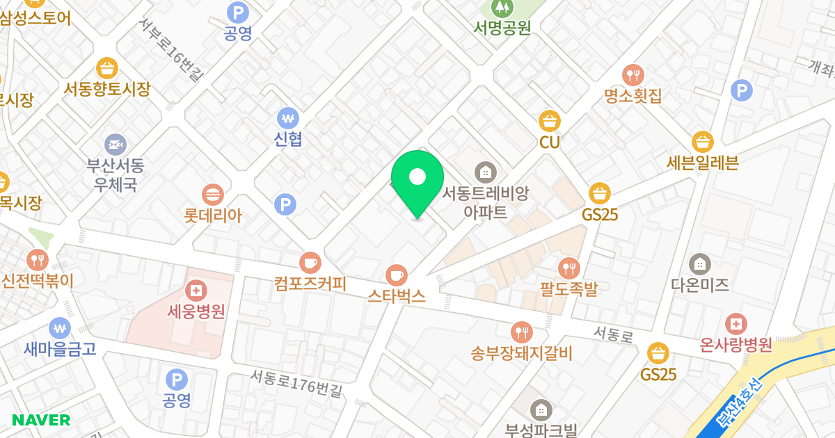 덕명웨스트아일랜드 위치 지도 - 부산광역시 금정구 금사로 5-5