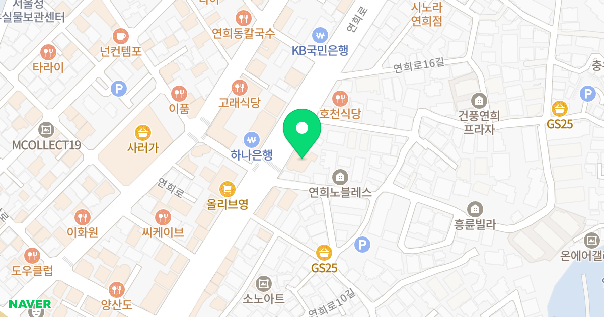 (136-7) 위치 지도 - 서울특별시 서대문구 연희로 102