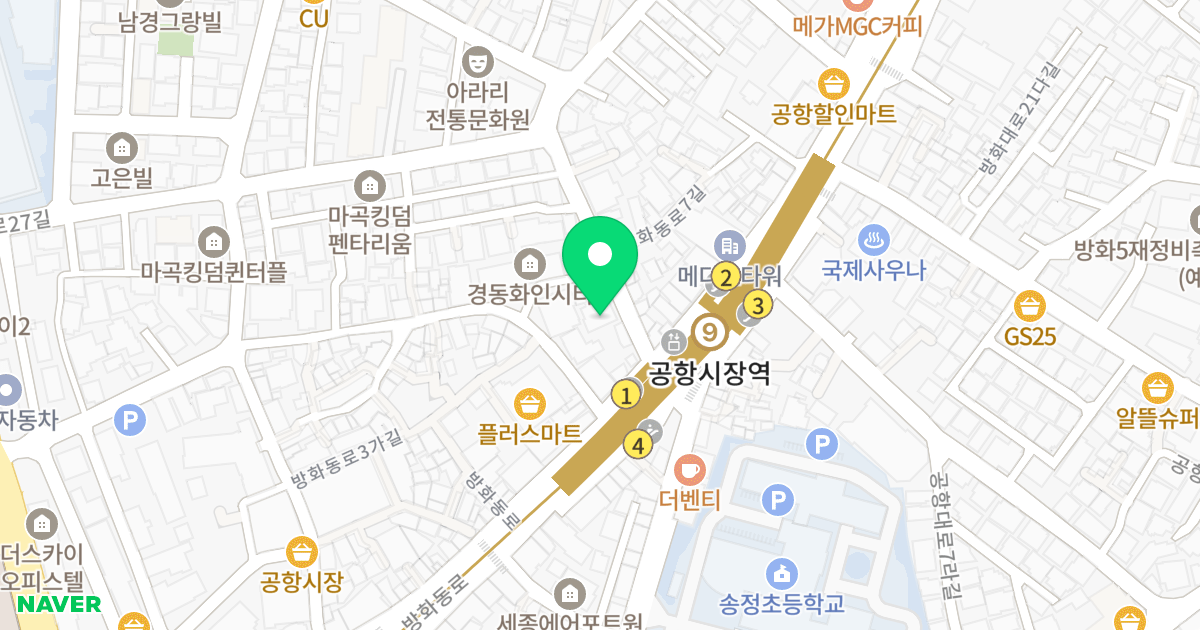 예담스카이뷰 위치 지도 - 서울특별시 강서구 방화동로5길 5