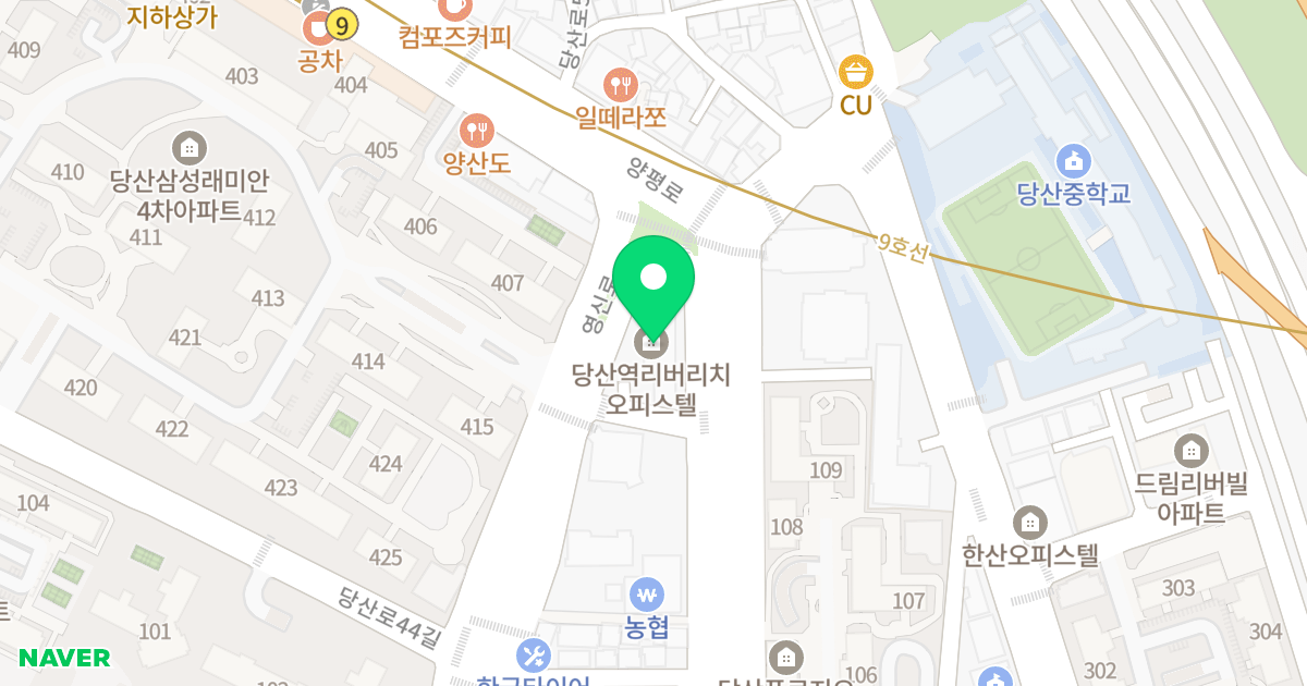 당산역 리버리치 오피스텔 위치 지도 - 서울특별시 영등포구 영중로 169