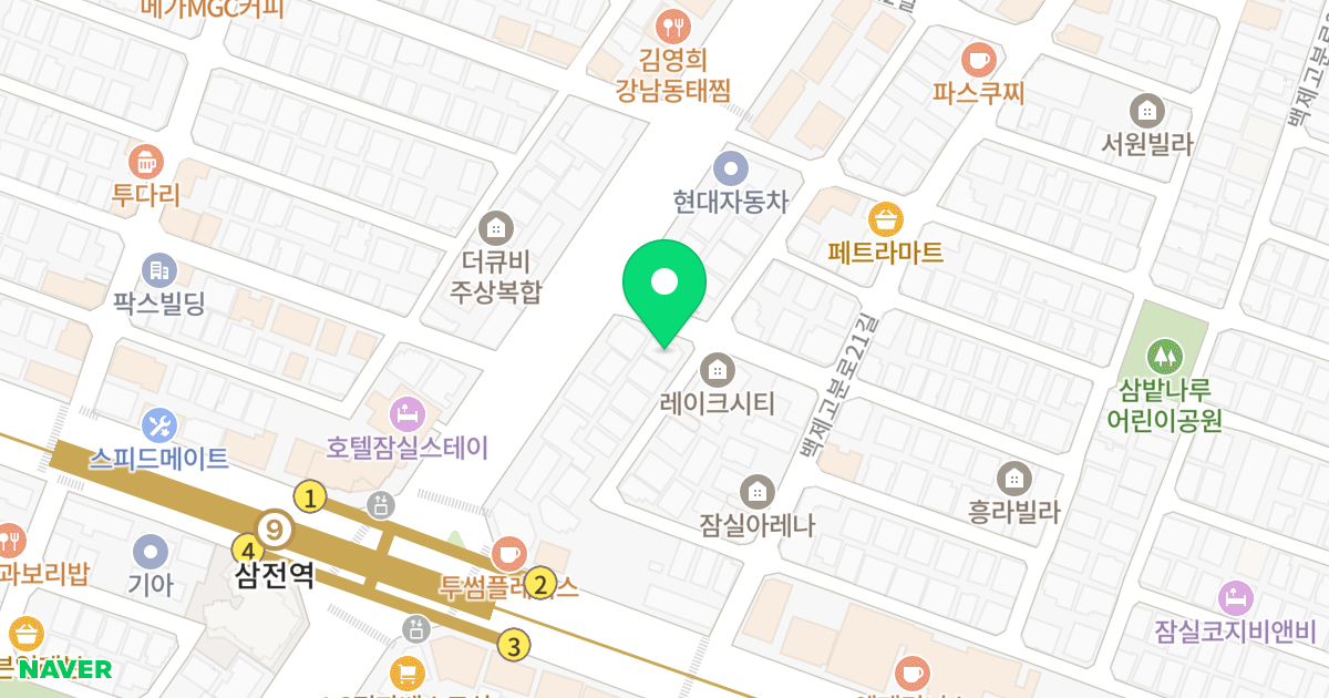 (7-19) 위치 지도 - 서울특별시 송파구 삼전로8길 4