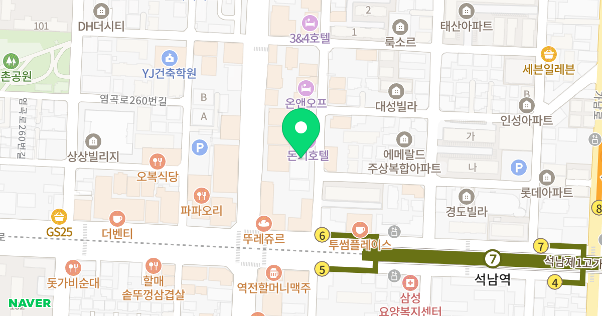 어반스뷰 위치 지도 - 인천광역시 서구