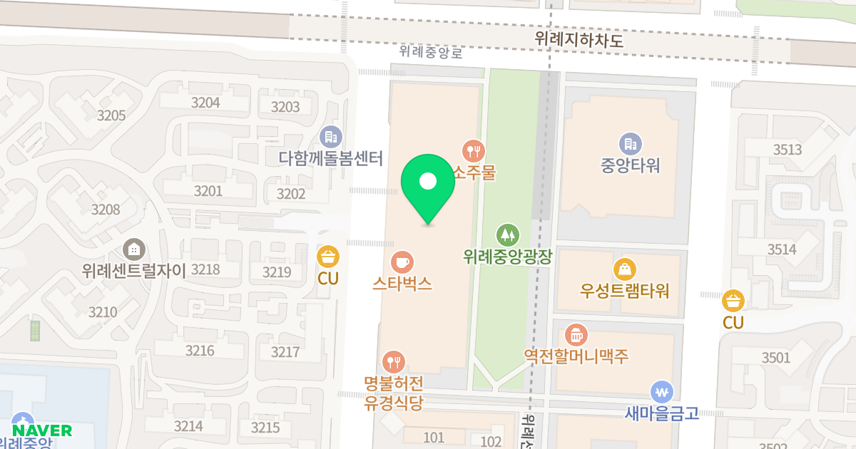 위례 한화 오벨리스크 센트럴스퀘어 위치 지도 - 경기도 성남시 수정구