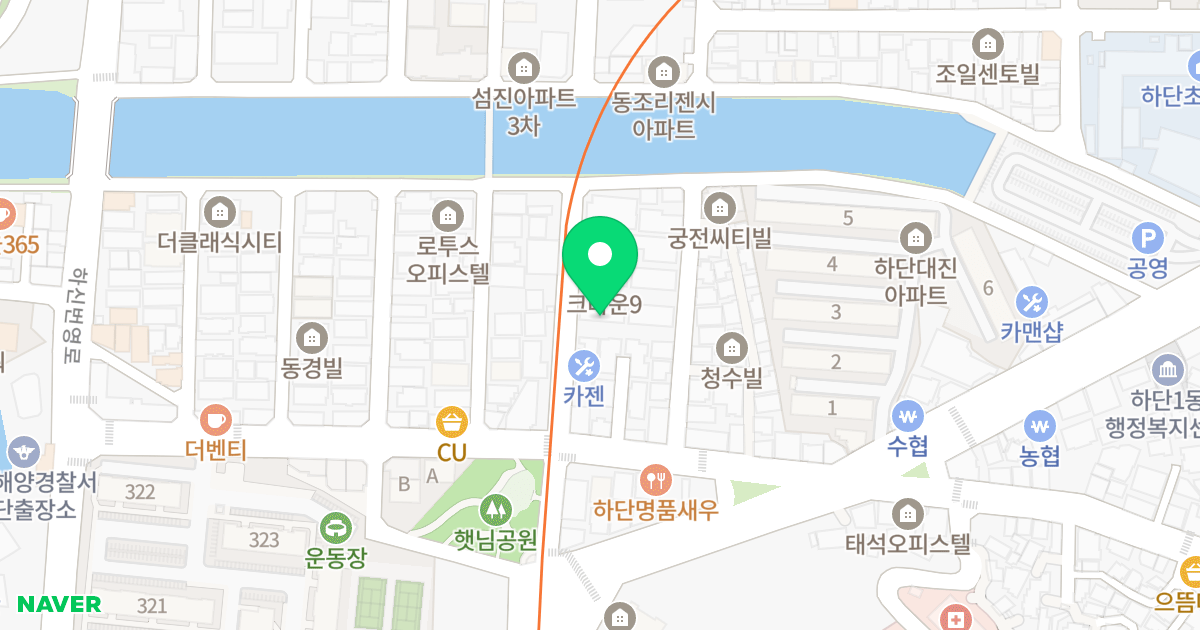 CROWN 36 위치 지도 - 부산광역시 사하구 동매로23번길 12