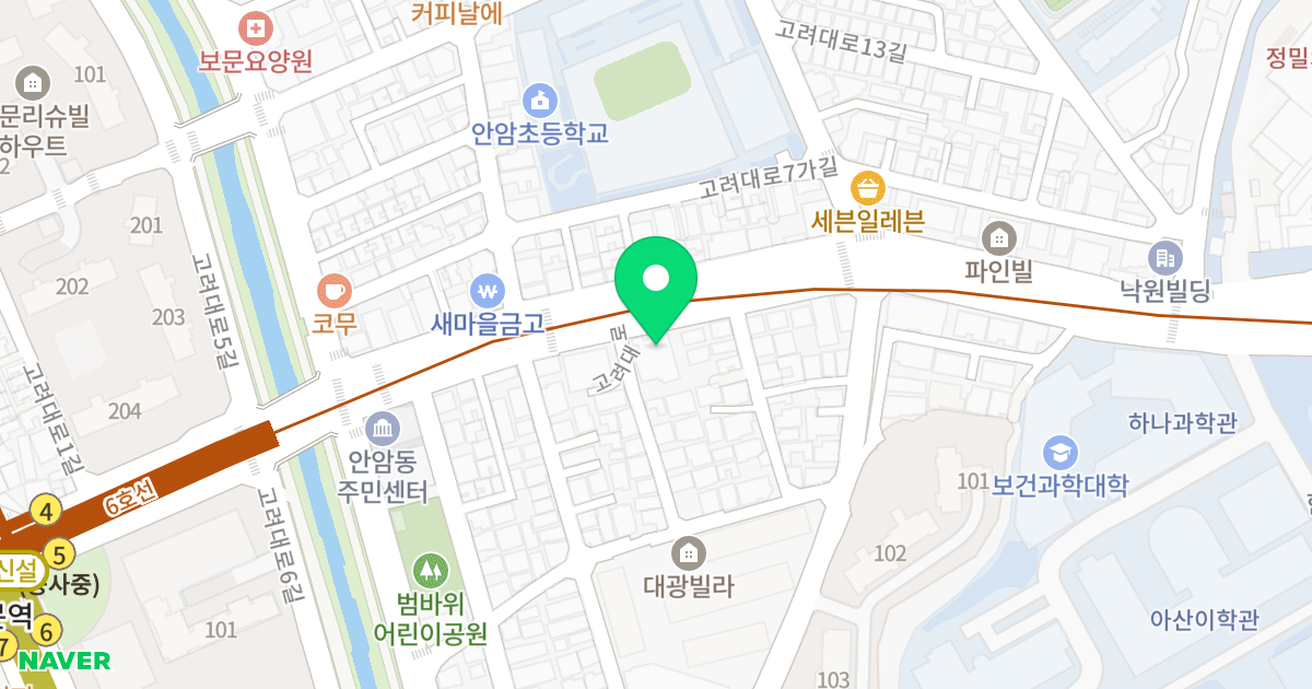 수산리빙텔 위치 지도 - 서울특별시 성북구  30