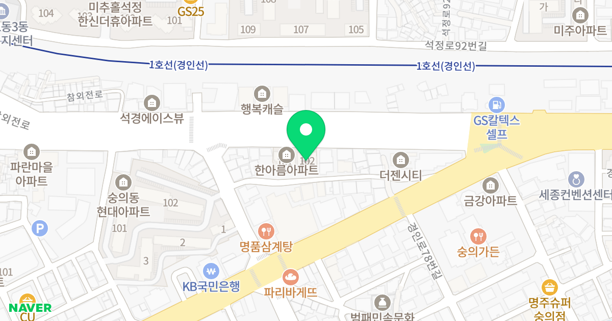 한아름아파트 위치 지도 - 인천광역시 미추홀구  326