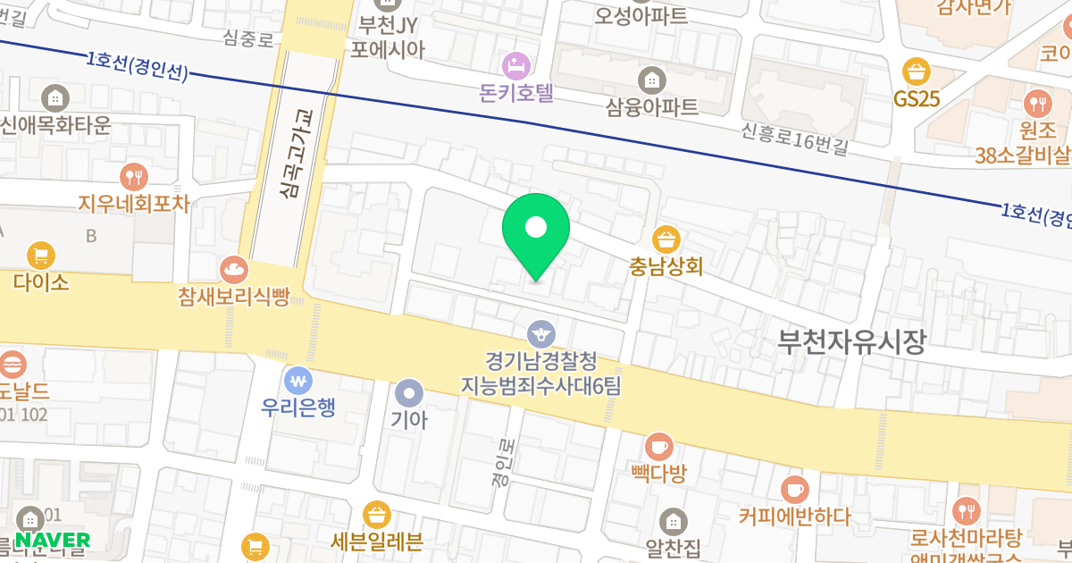 디앤디 씨티 위치 지도 - 경기도 부천시 소사구