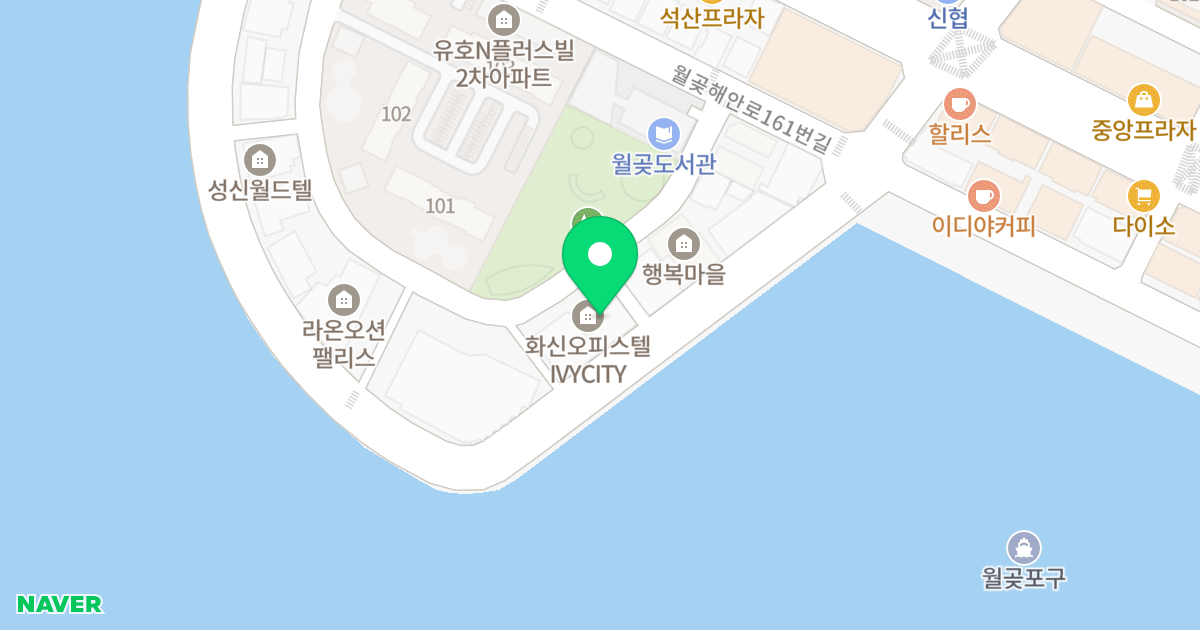 월곶화신오피스텔 위치 지도 - 경기도 시흥시 월곶해안로 145