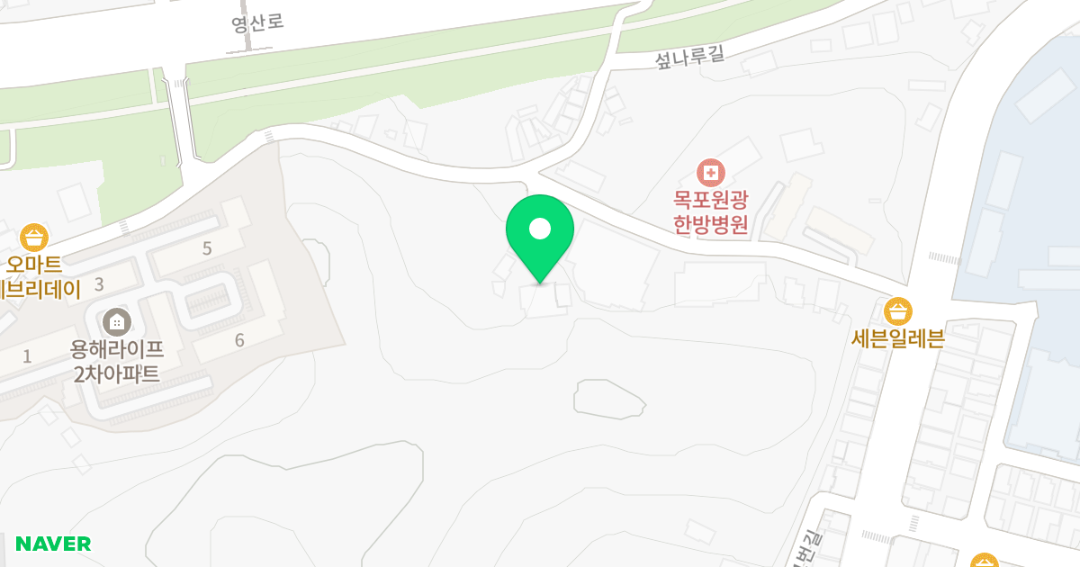 로데오타운2 위치 지도 - 전라남도 목포시 하당로153번길 21