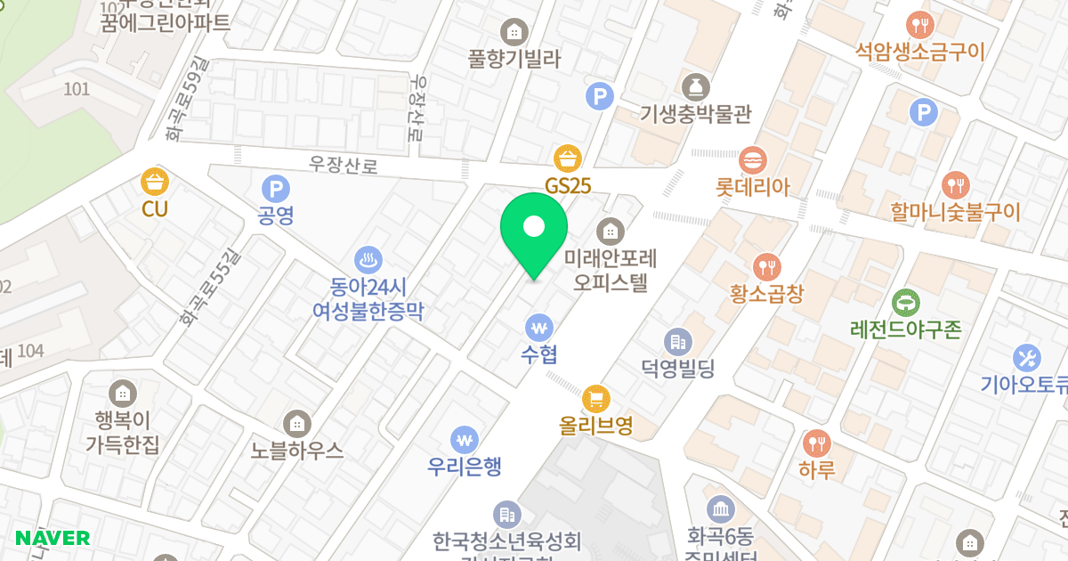 예가채 Ⅱ 위치 지도 - 서울특별시 강서구 우장산로16길 11