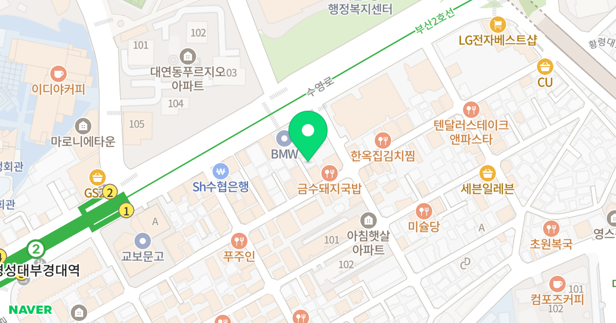(39-30) 위치 지도 - 부산광역시 남구 용소로7번길 63-6