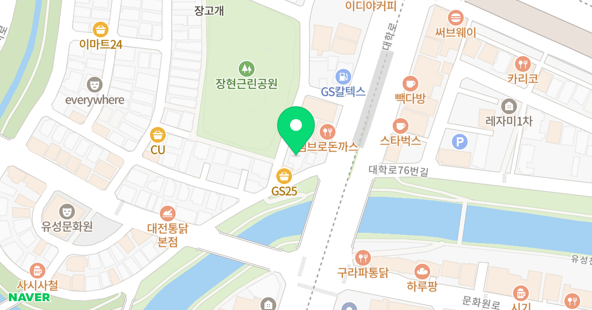수(秀)오피스텔 위치 지도 - 대전광역시 유성구 대학로75번길 12-8