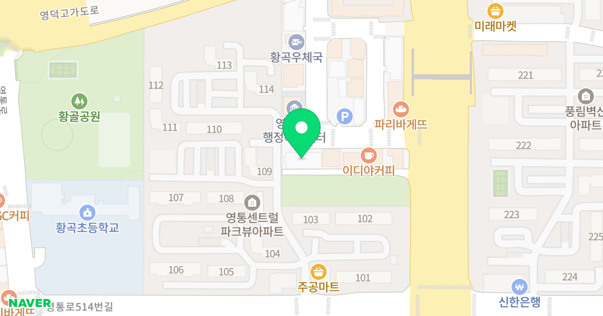 Y.T오피스텔 위치 지도 - 경기도 수원시 영통구 봉영로1759번길 17