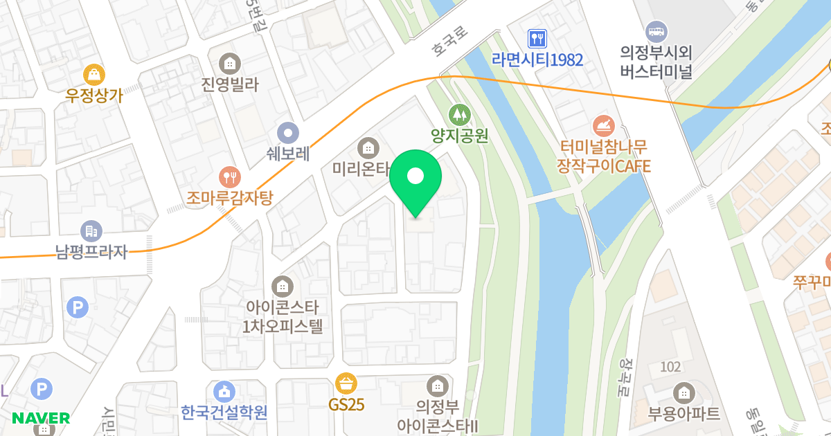 흥일홀딩스 위치 지도 - 경기도 의정부시 호국로1336번길 9-13