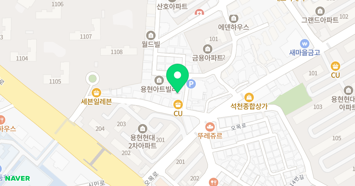 주건축물제1동 위치 지도 - 경기도 의정부시 오목로15번길 8-5