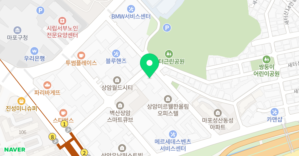 동우 자인채 스토리 상암 위치 지도 - 서울특별시 마포구 월드컵로34길 20