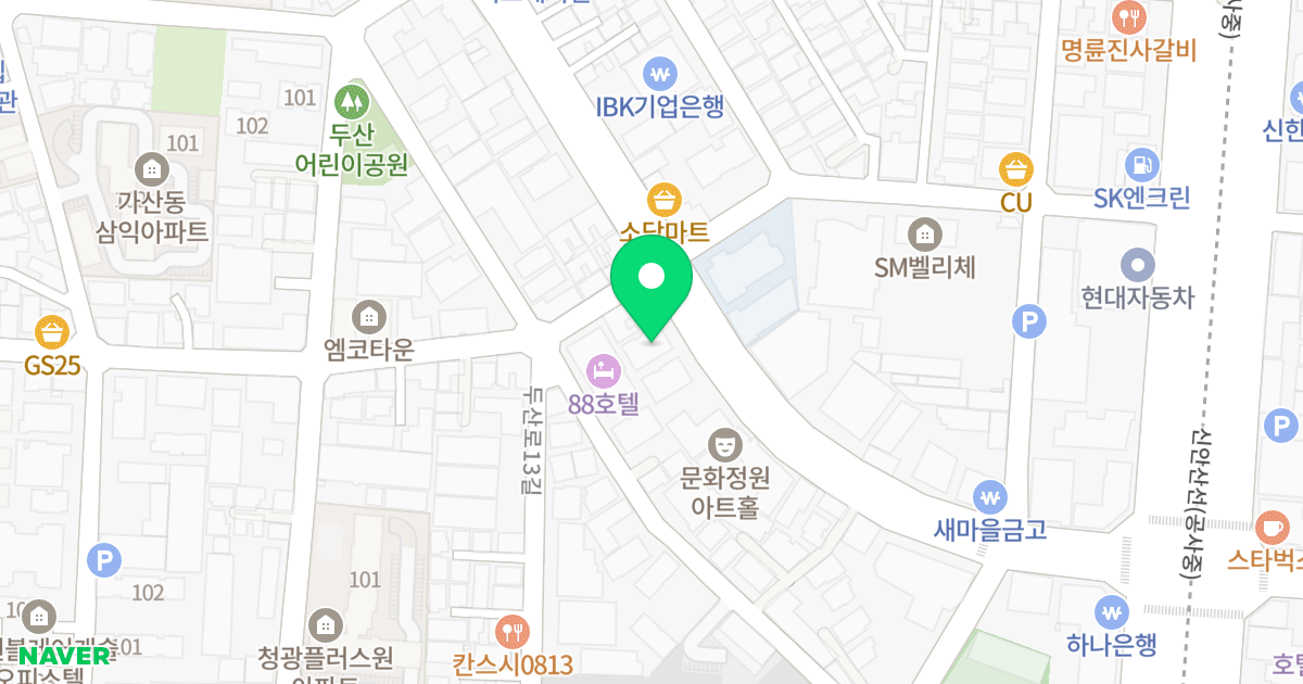 리치하우스 위치 지도 - 서울특별시 금천구 가산로 67
