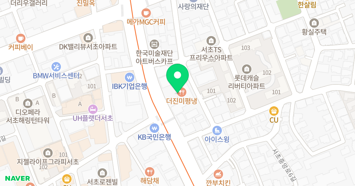 피앤디 솔로빌 위치 지도 - 서울특별시 서초구 서초중앙로 58