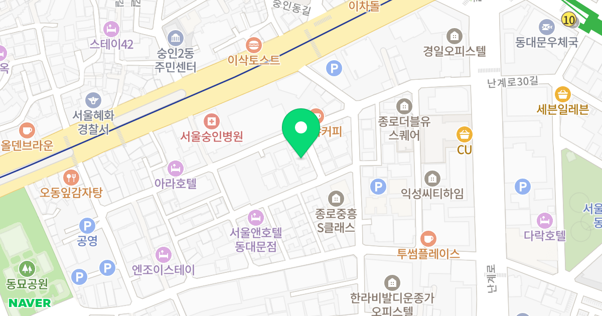종로유케이201 위치 지도 - 서울특별시 종로구 난계로29길 33-4