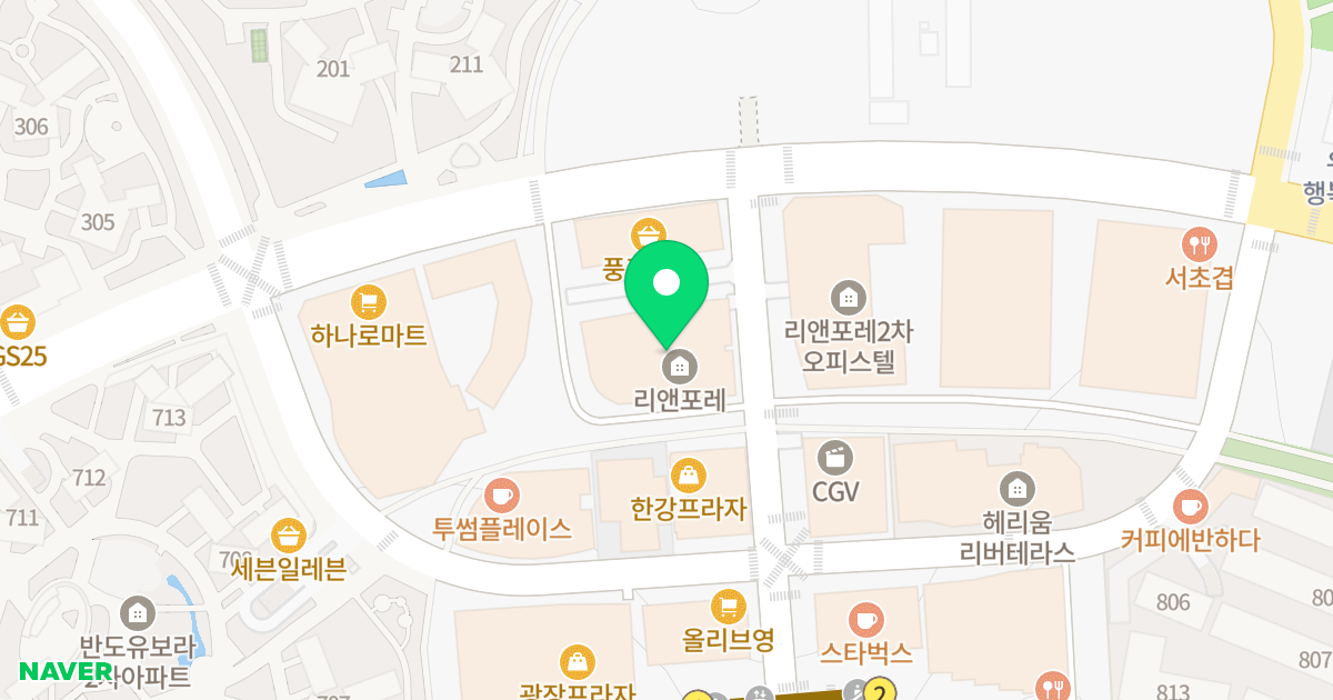 리앤포레 위치 지도 - 경기도 김포시