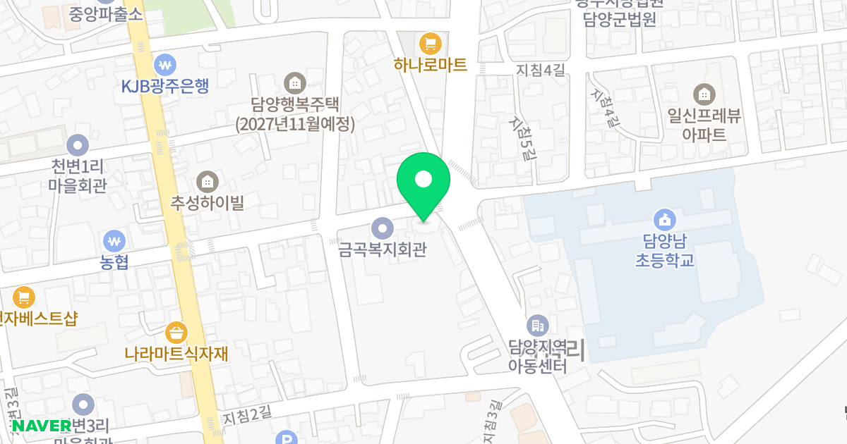 (85-2) 위치 지도 - 전라남도 담양군 담양읍 지침1길 18