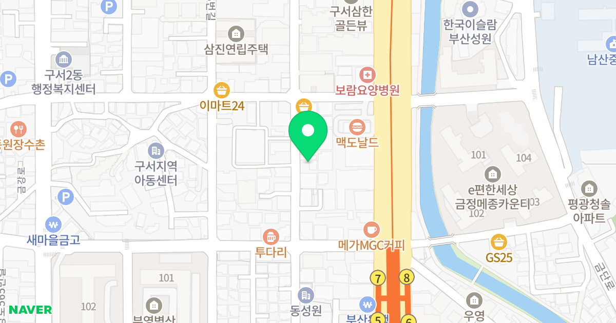 소도 베르크 위치 지도 - 부산광역시 금정구 두실로7번길 39