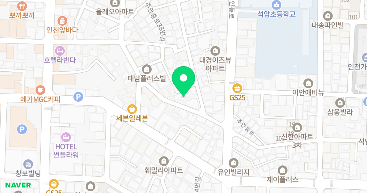 미진앤파크Ⅰ 위치 지도 - 인천광역시 미추홀구 주안동로25번길 7-20