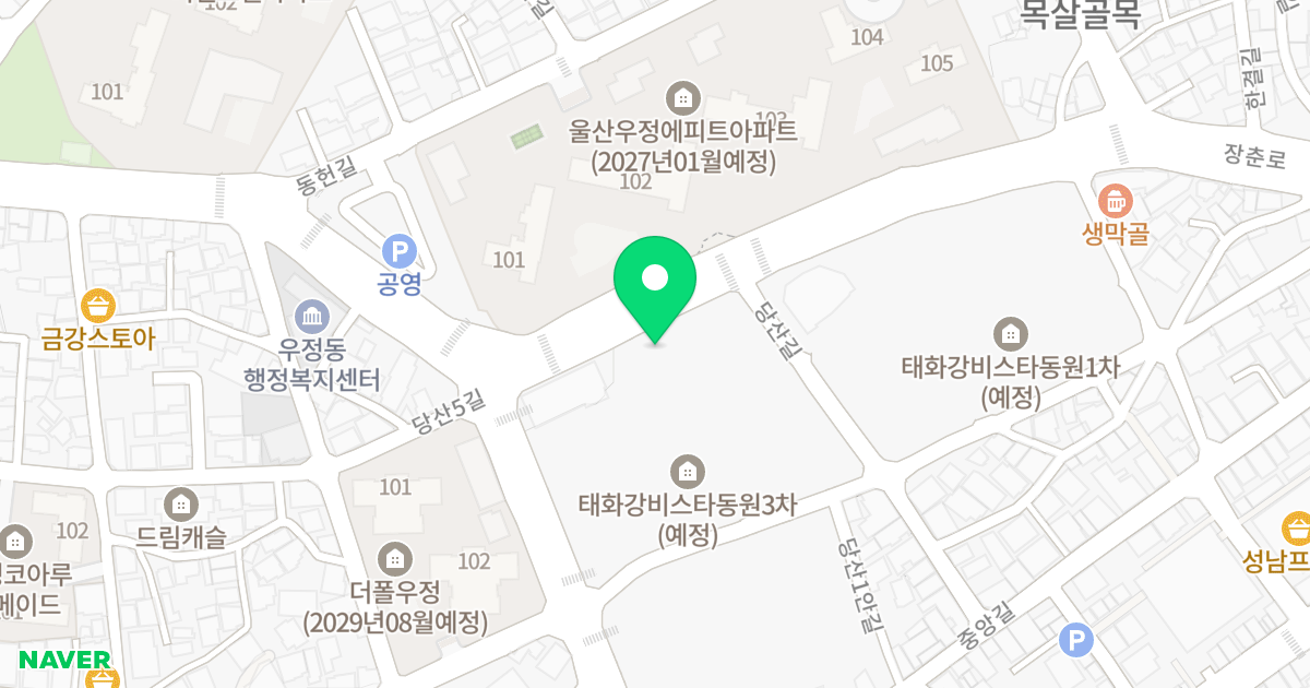 (275-3) 위치 지도 - 울산광역시 중구 당산길 23-3