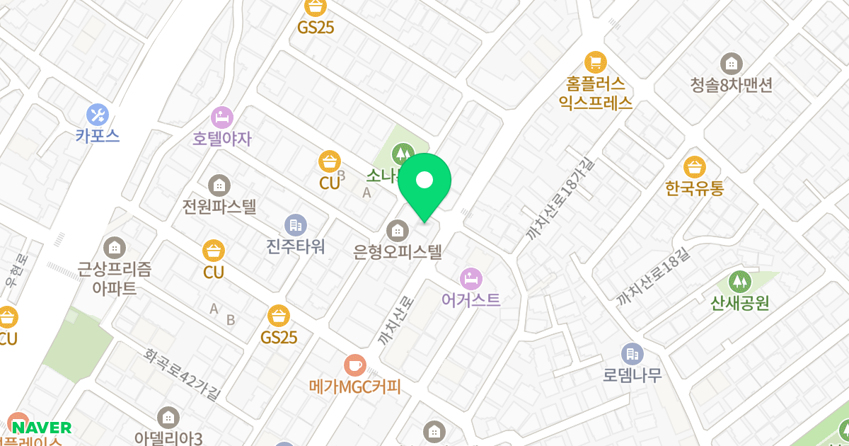 루체쓰리 위치 지도 - 서울특별시 강서구 까치산로15길 3