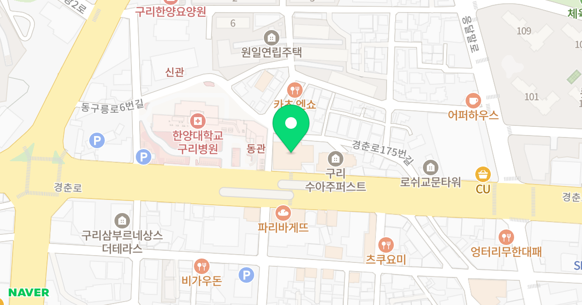 구리노블하임오피스텔 위치 지도 - 경기도 구리시 경춘로 163