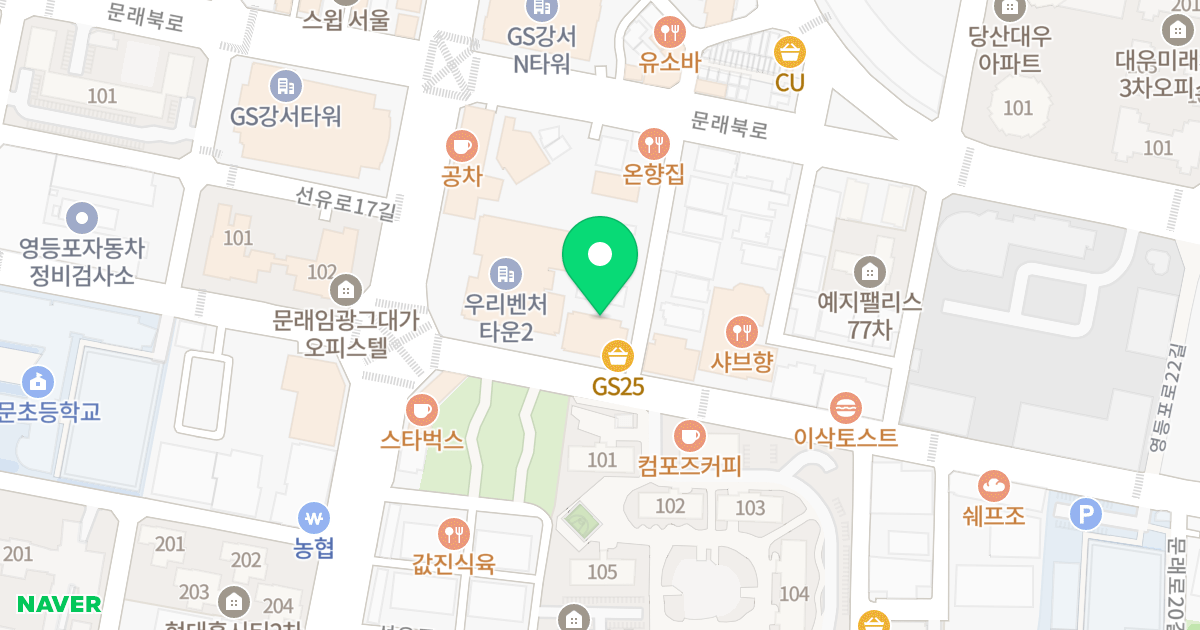문래동대동오피스텔 위치 지도 - 서울특별시 영등포구 문래로 77