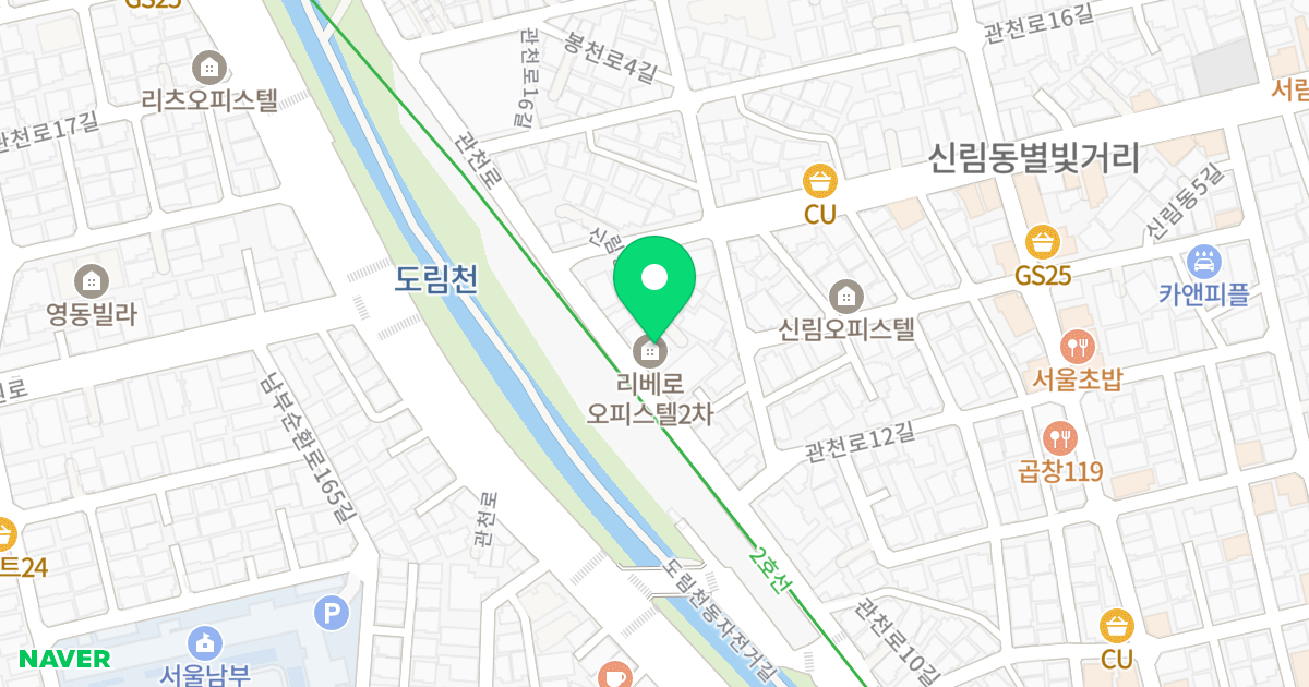 (1462-34) 위치 지도 - 서울특별시 관악구 관천로 82-1
