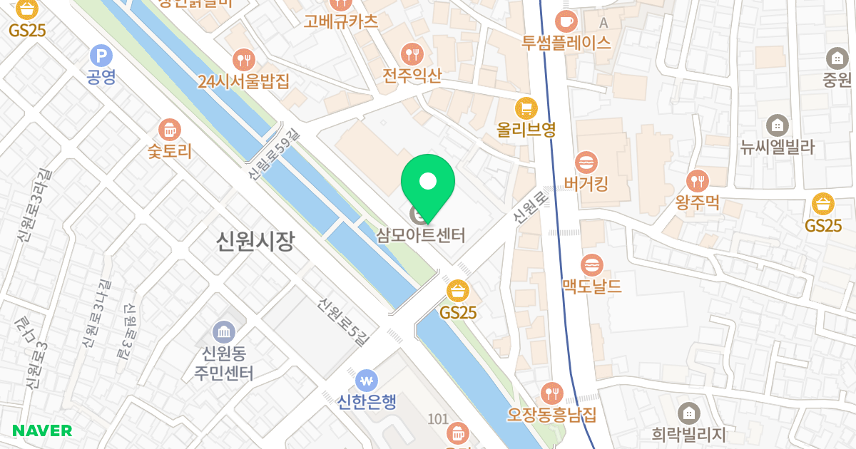 삼모 더 프라임 타워 위치 지도 - 서울특별시 관악구 신원로 35
