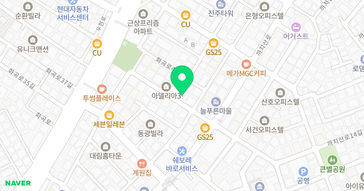 아델리아I 위치 지도 - 서울특별시 강서구 까치산로11길 12