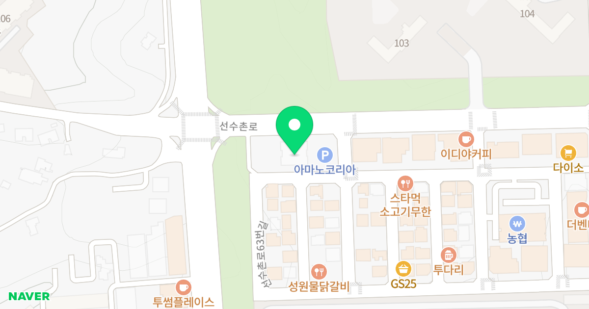 골드팰리스 위치 지도 - 강원특별자치도 강릉시 선수촌로 79-29